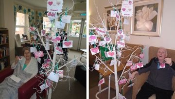 Residents show some love at Stockport care home